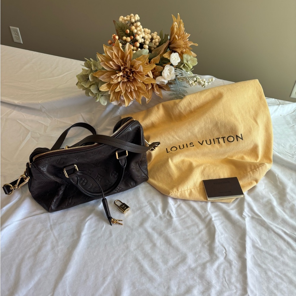 Louis Vuitton Empreinte Speedy Bandouliere 25 Dark Brown